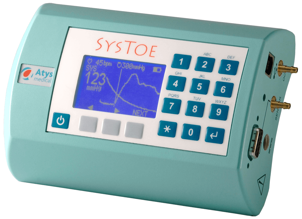 Atys medical SYSTOE-Toe systolic pressure measurement