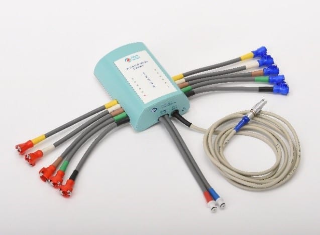 Sumultaneous connection of up tp 12 cuffs to ANGIOLYS